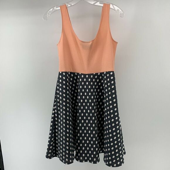 Judith March Fit Flare Sleeveless Polka Dot Dress - Picture 5 of 8